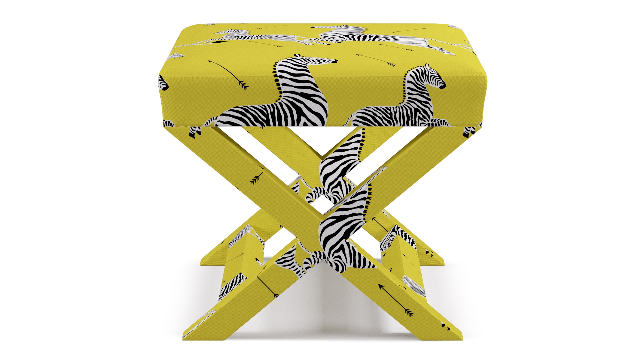 X Bench, Yellow Zebra - Image 0