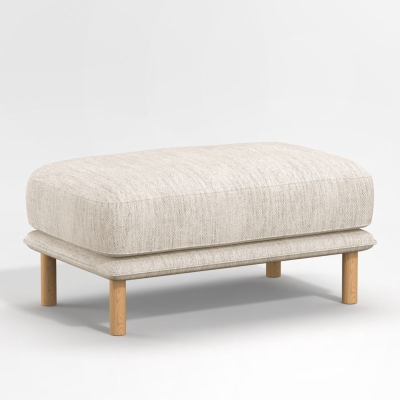 Wells Ottoman with Natural Leg Finish - Image 1