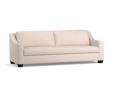 York Slope Arm Upholstered Loveseat 60.5", Down Blend Wrapped Cushions, Chenille Basketweave Oatmeal - Image 2