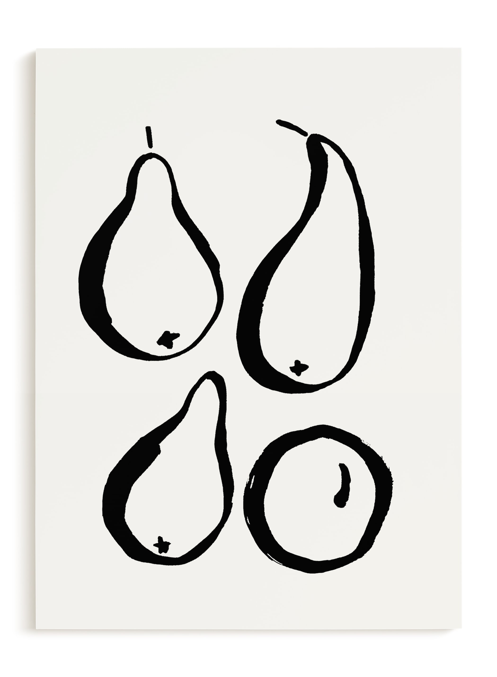Still-life With Four Pears Limited Edition Fine Art Print 1 - Image 0