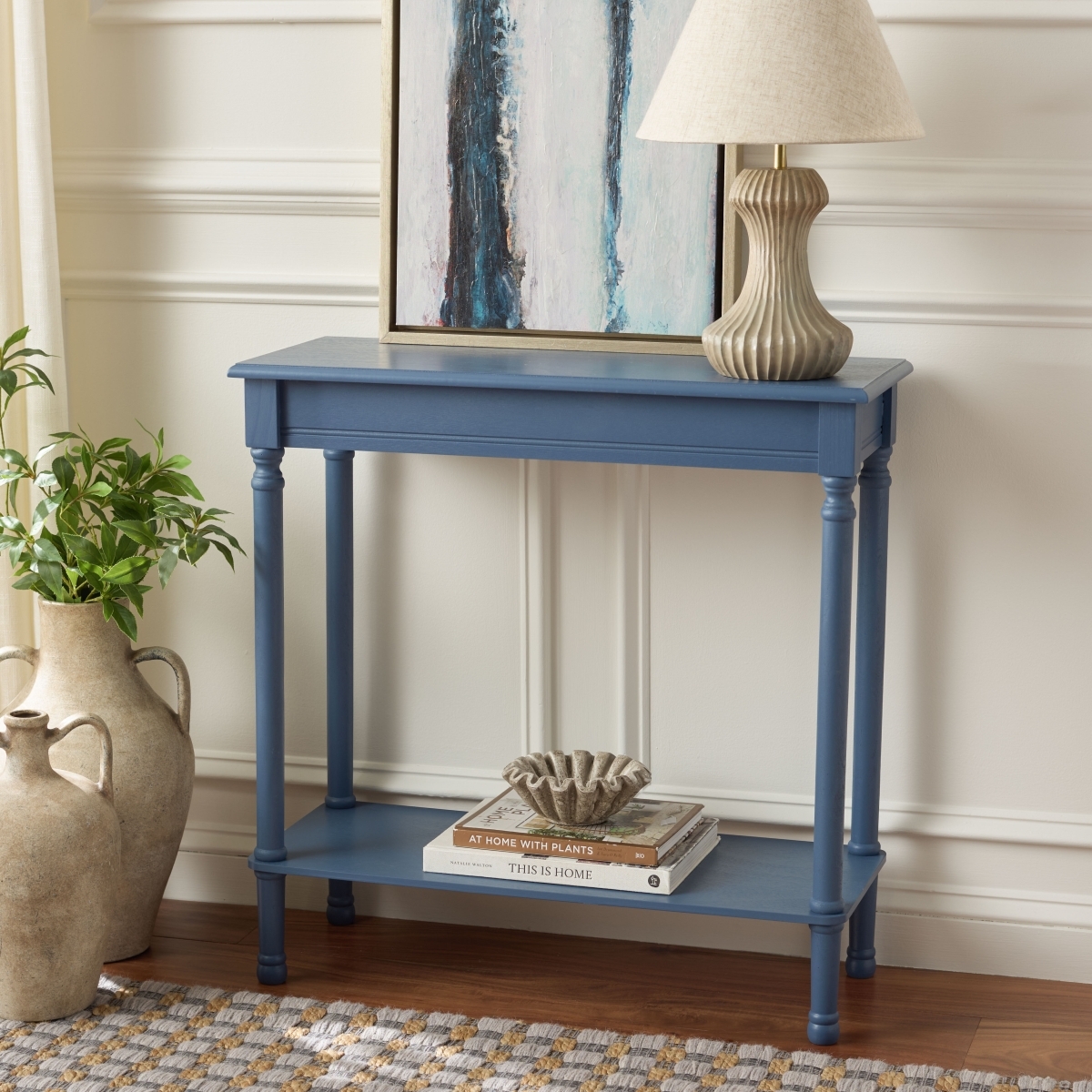 Tinsley Rectangle Console Table - Blue - Image 1