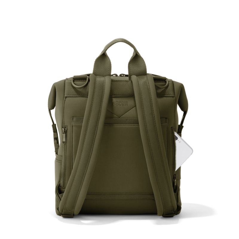 Dagne Dover Indi Dark Moss Medium Diaper Bag Backpack - Image 2