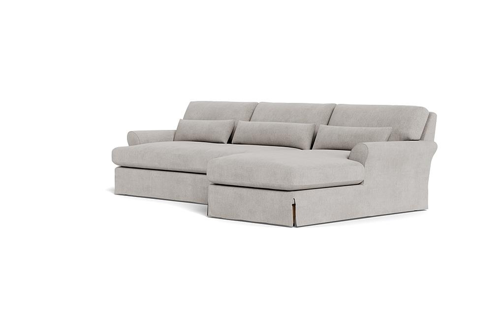 Maxwell Slipcovered Sectional Sofa with Right Chaise by Apartment Therapy - Image 2