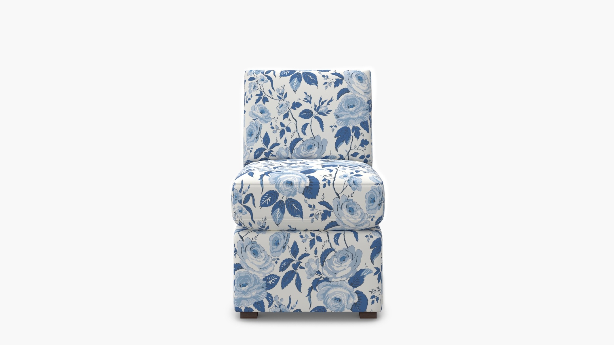 Petite Slipper Chair, Delft Chintz - Image 0