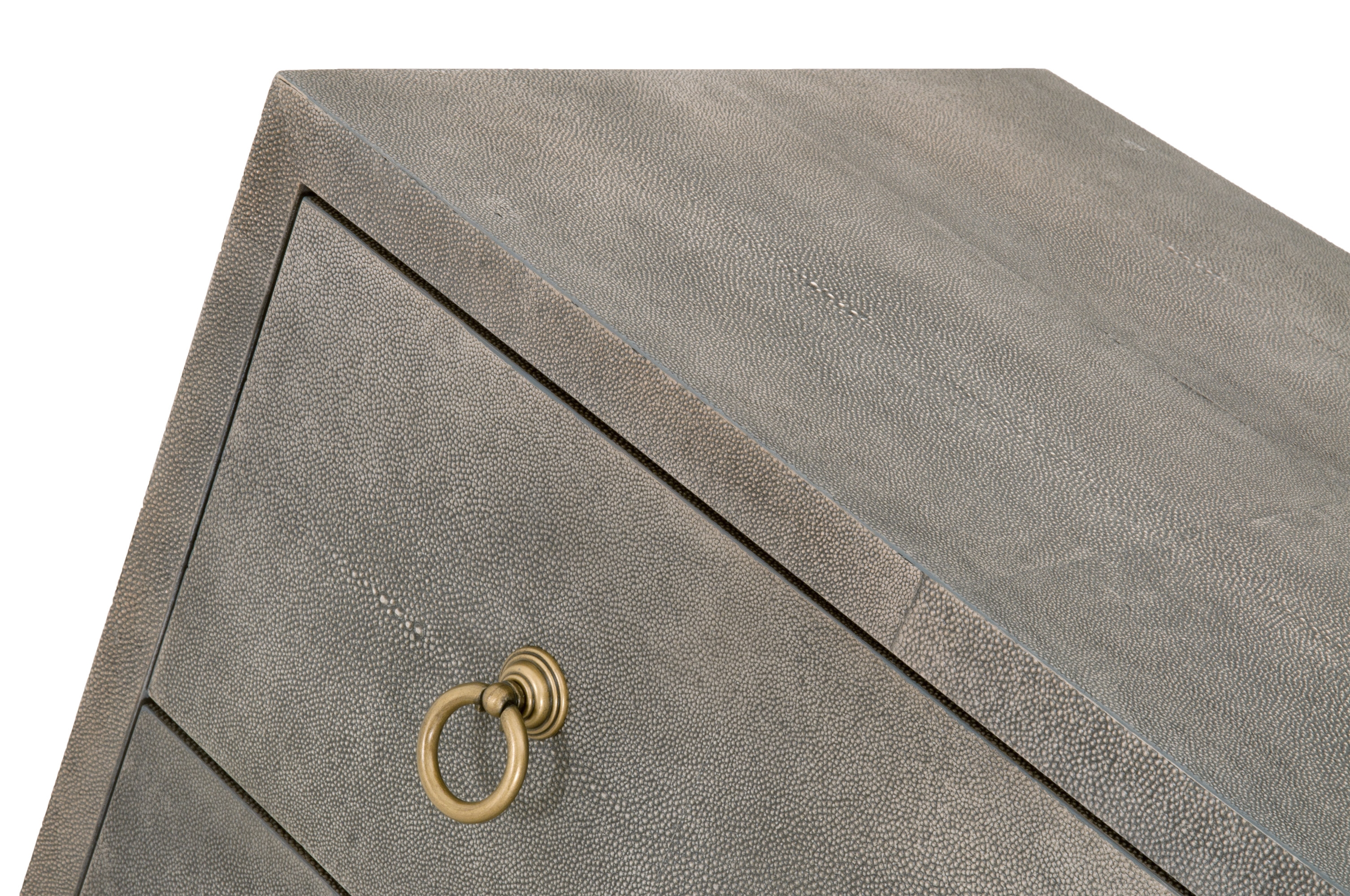 Colette Shagreen 6-Drawer Double Dresser, Gray - Image 8