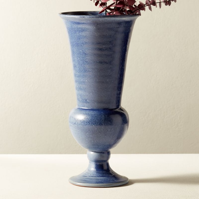 Mandra Blue Terracotta Vase - Image 1