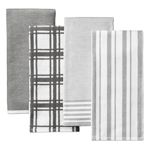 Williams Sonoma Multi-Pack Absorbent Towels, Set of 4, Charcoal - Image 0