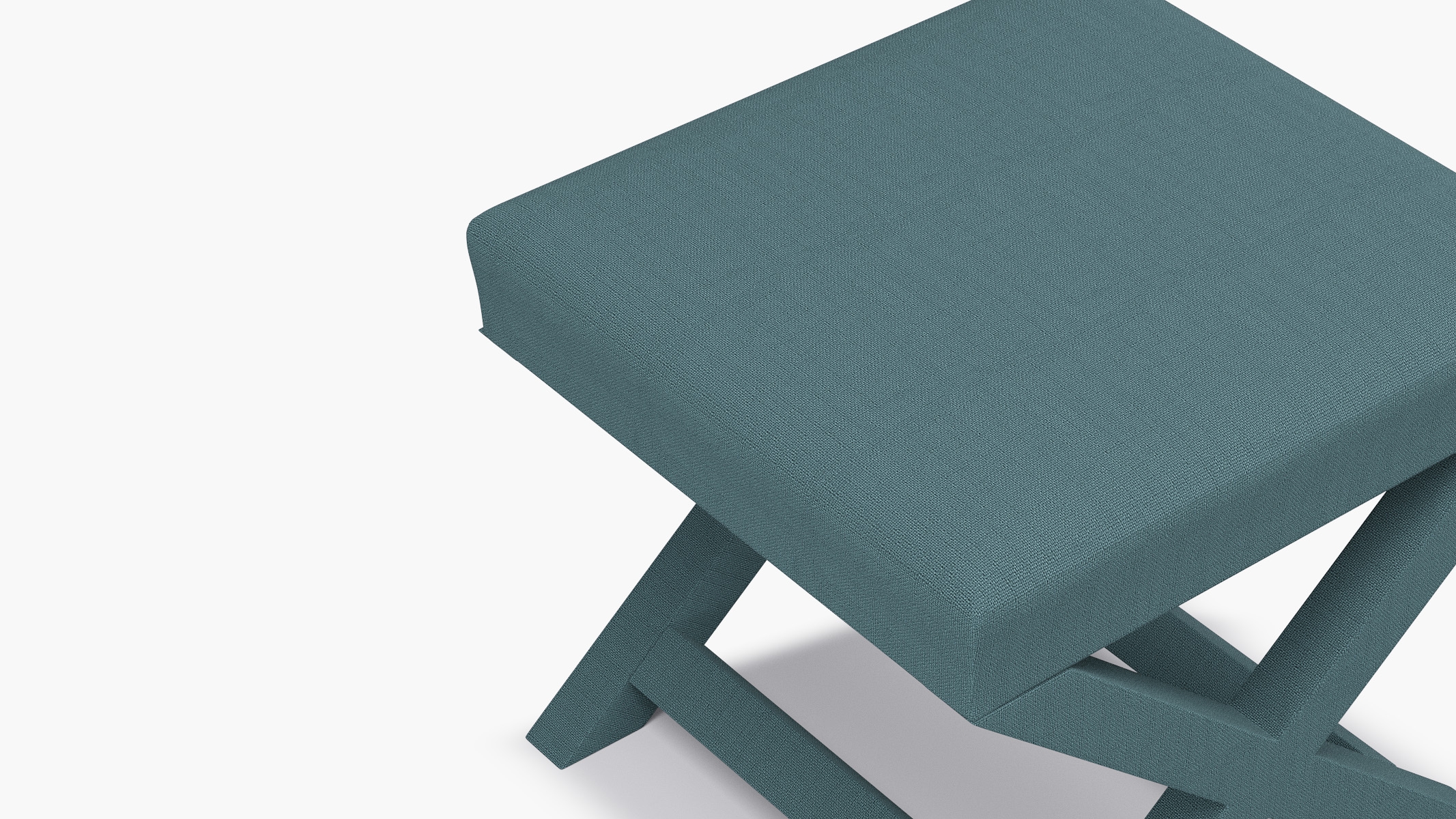 X Bench, Seaglass Everyday Linen - Image 3