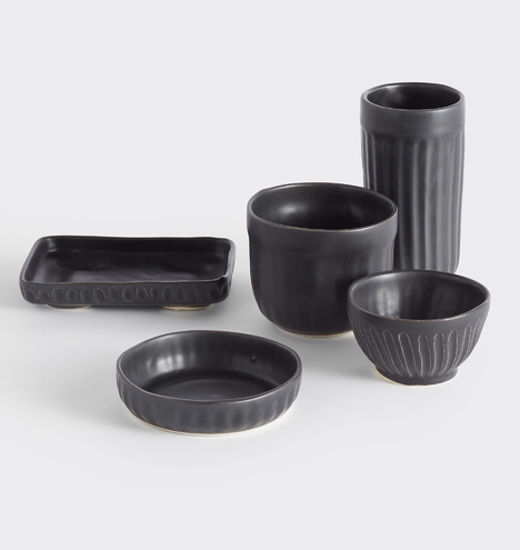 Black Judy Jackson Ceramic Small Catchall Bowl - Image 1
