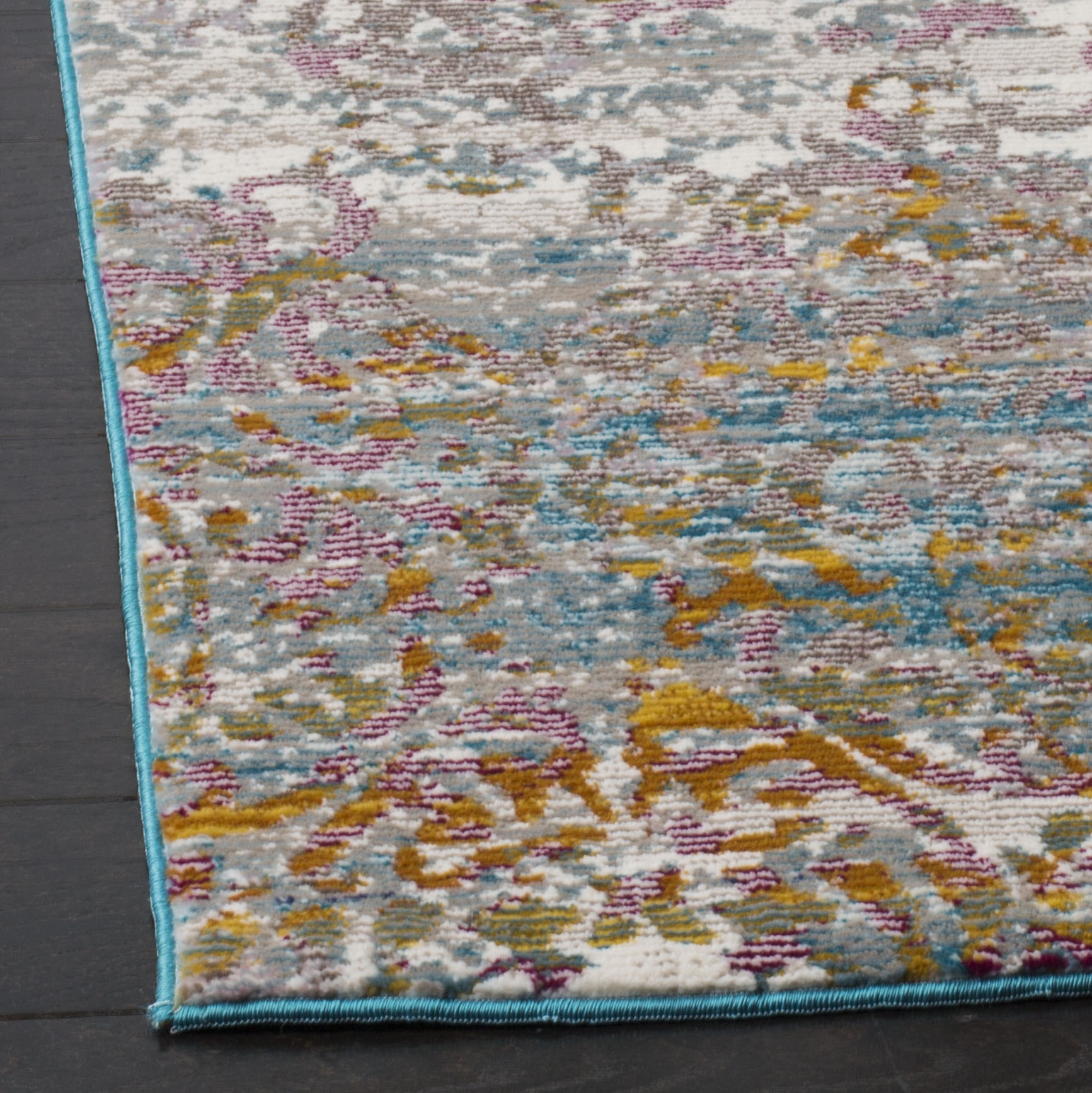 Arlo Home Woven Area Rug, ARA128C, Cream/Multi,  2' X 8' - Image 2