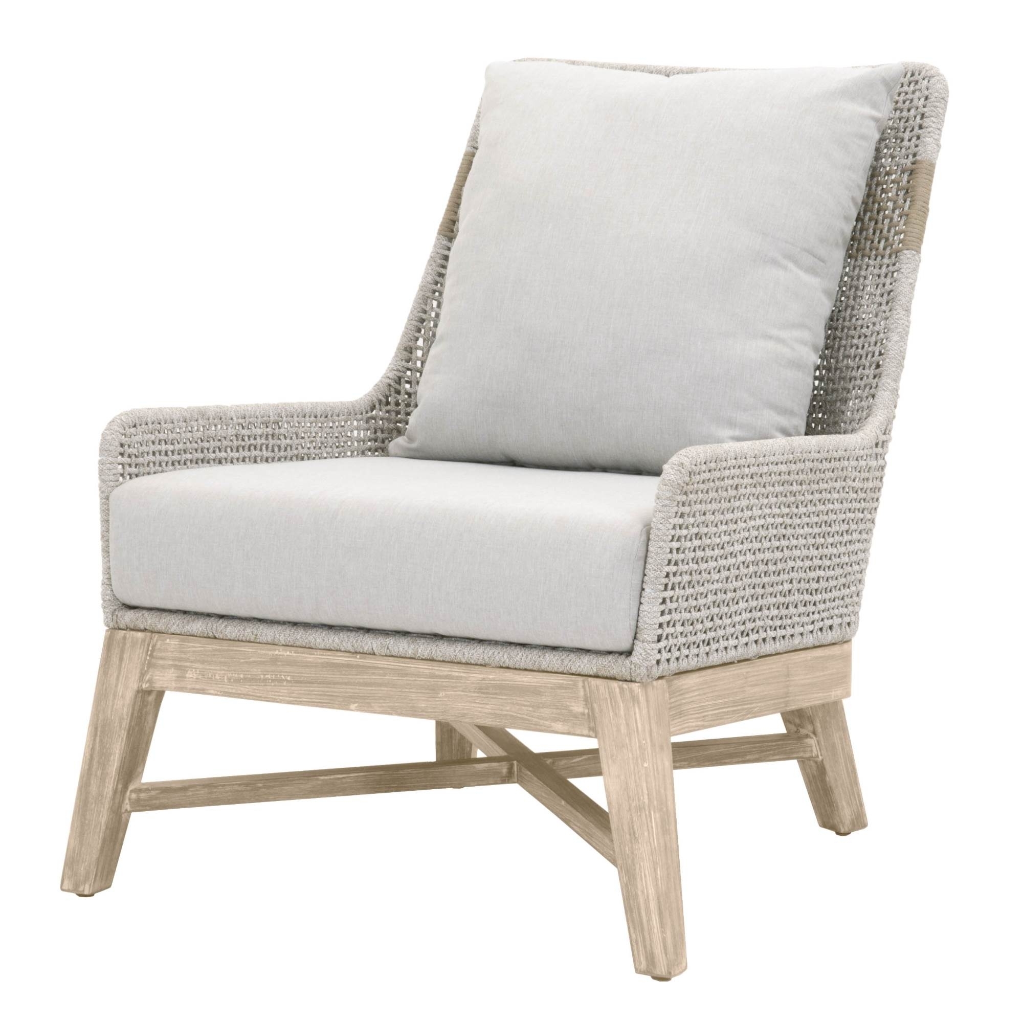 Panorama Indoor/Outdoor Club Chair, White Taupe - Image 1