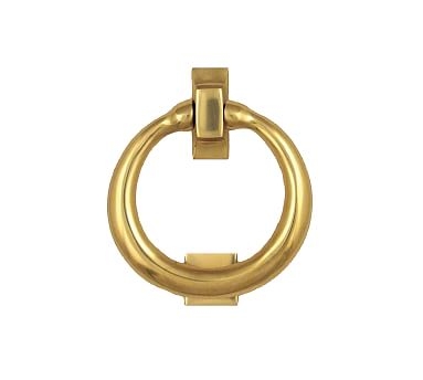 Ring Door Knocker, Brass - Image 0