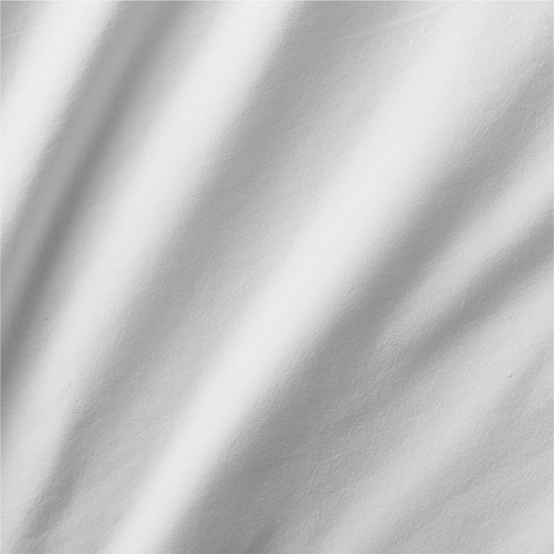 Favorite Washed Classic Organic Cotton White Standard Bed Pillow Sham - Image 1