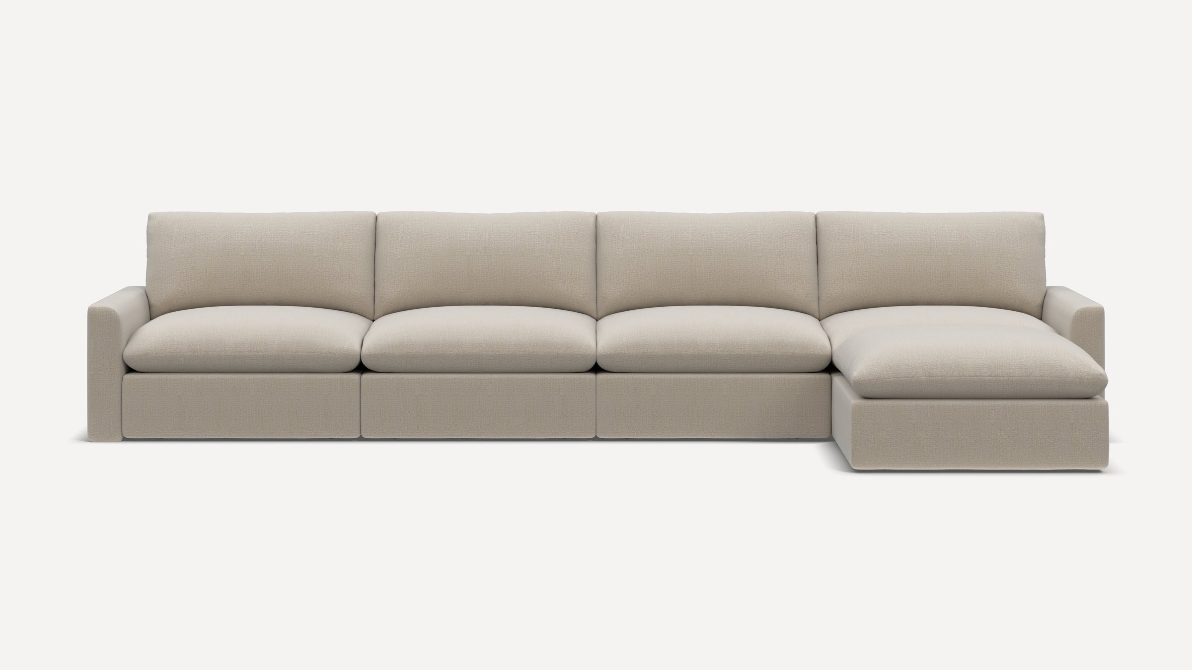 Russet 5-Piece Reversible Chaise Sectional - Georgia Clay - Performance Chenille - Image 0