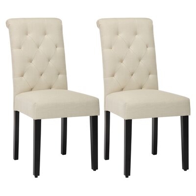 Tuffted Upholstered Parsons Chair - Image 0