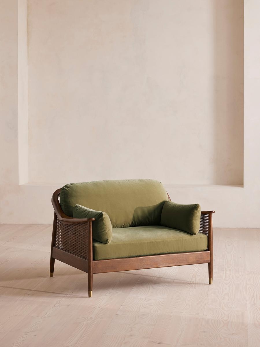 Atlanta Loveseat, Velvet, Lichen, US - Image 0