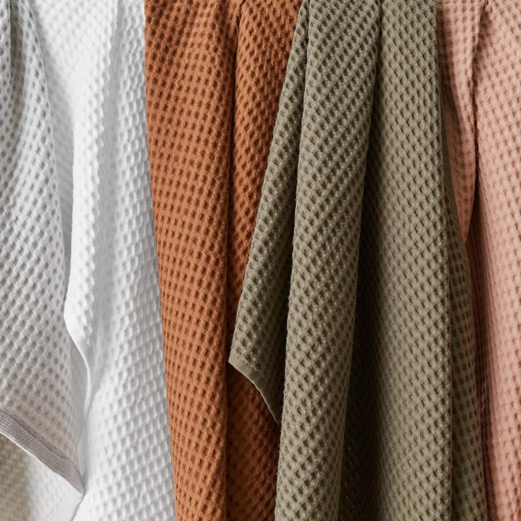 The Citizenry Mara Organic Waffle Towels | Mist - Image 1