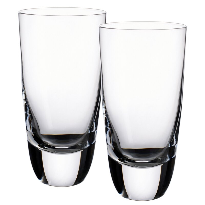 Villeroy & Boch American Bar Set/2 14.5 oz Crystal Drinking Glasses - Image 0