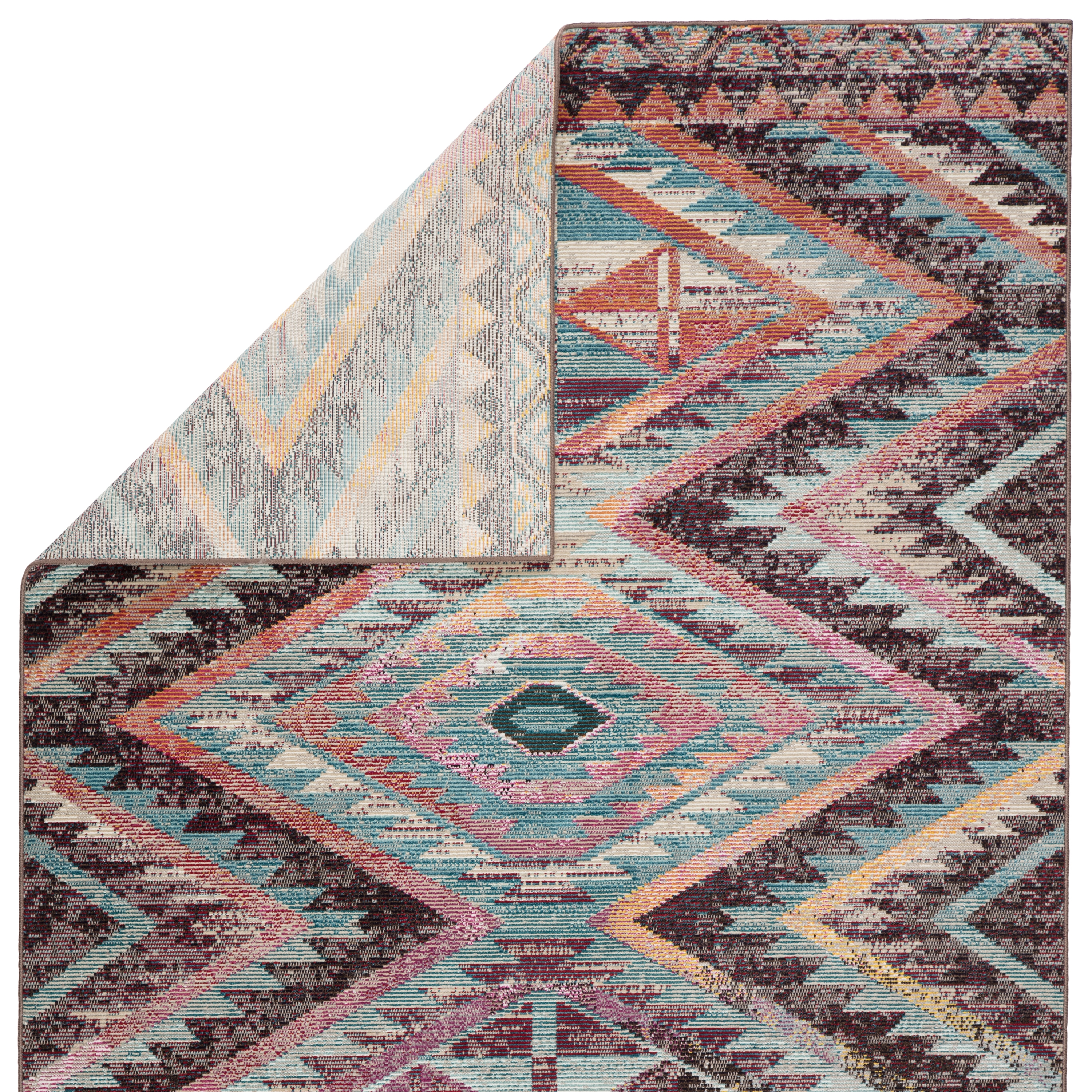 Nikki Chu by Decca Indoor/ Outdoor Tribal Multicolor Area Rug (8'10"X12') - Image 2
