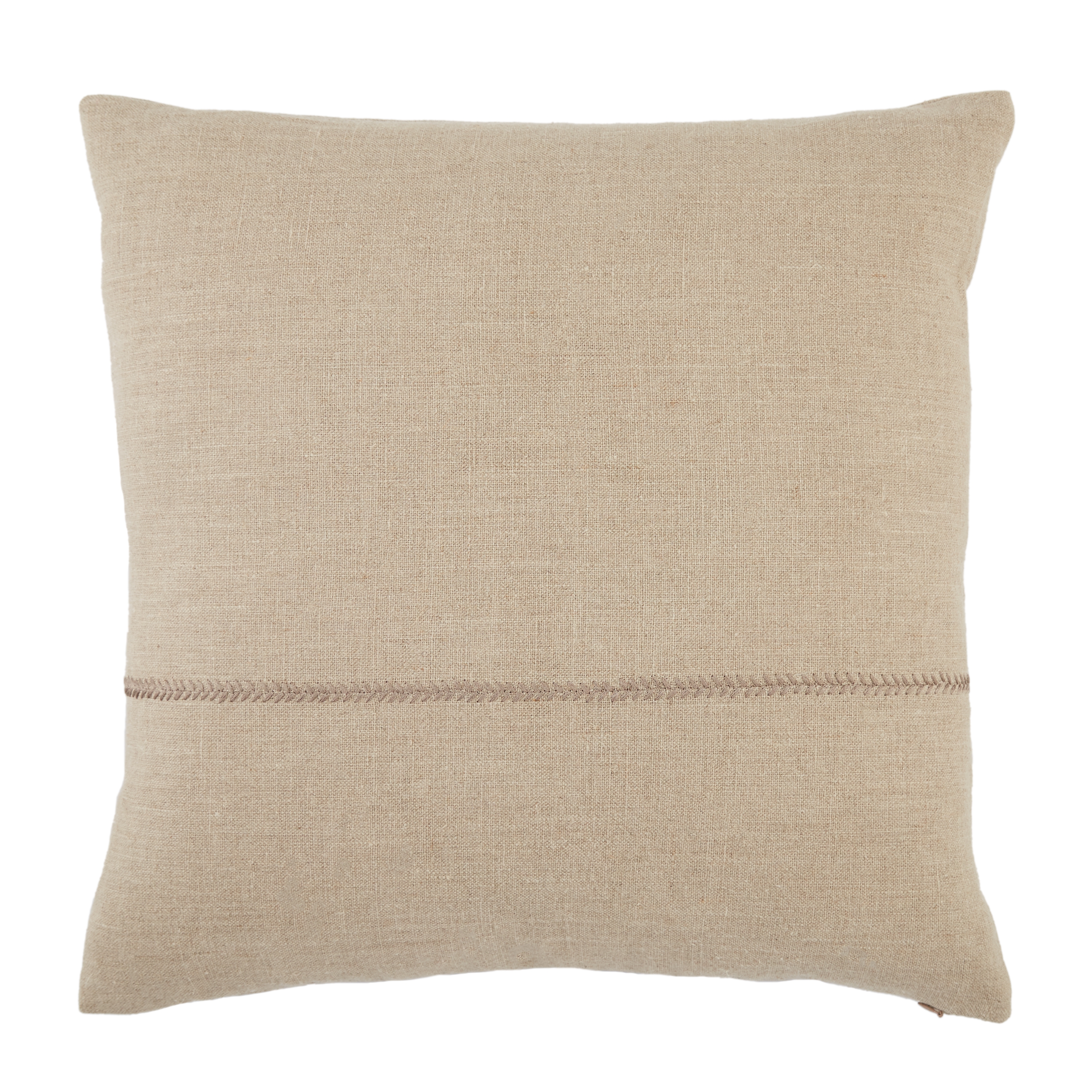 Ortiz Pillow, Beige, 22" x 22" - Image 0