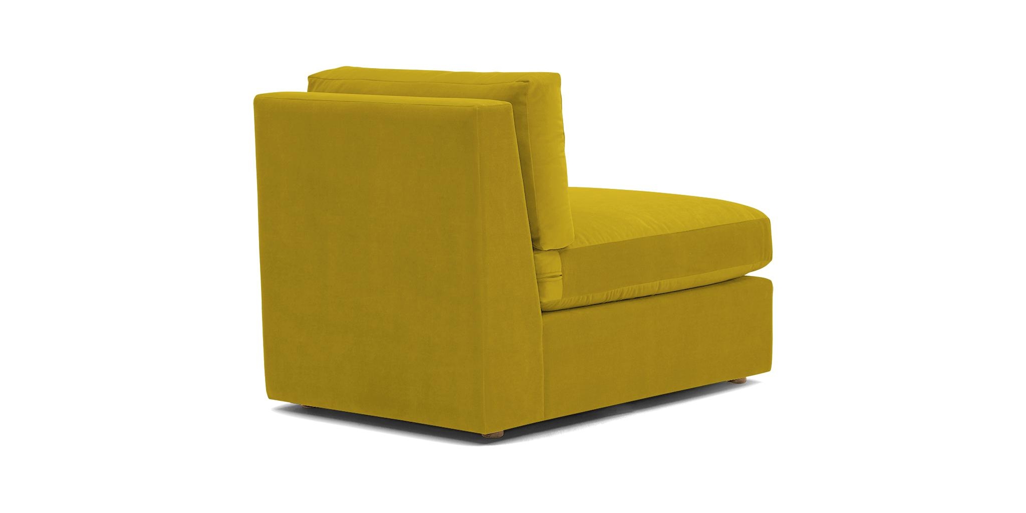 Yellow Daya Mid Century Modern Armless Chair - Bloke Goldenrod - Image 3