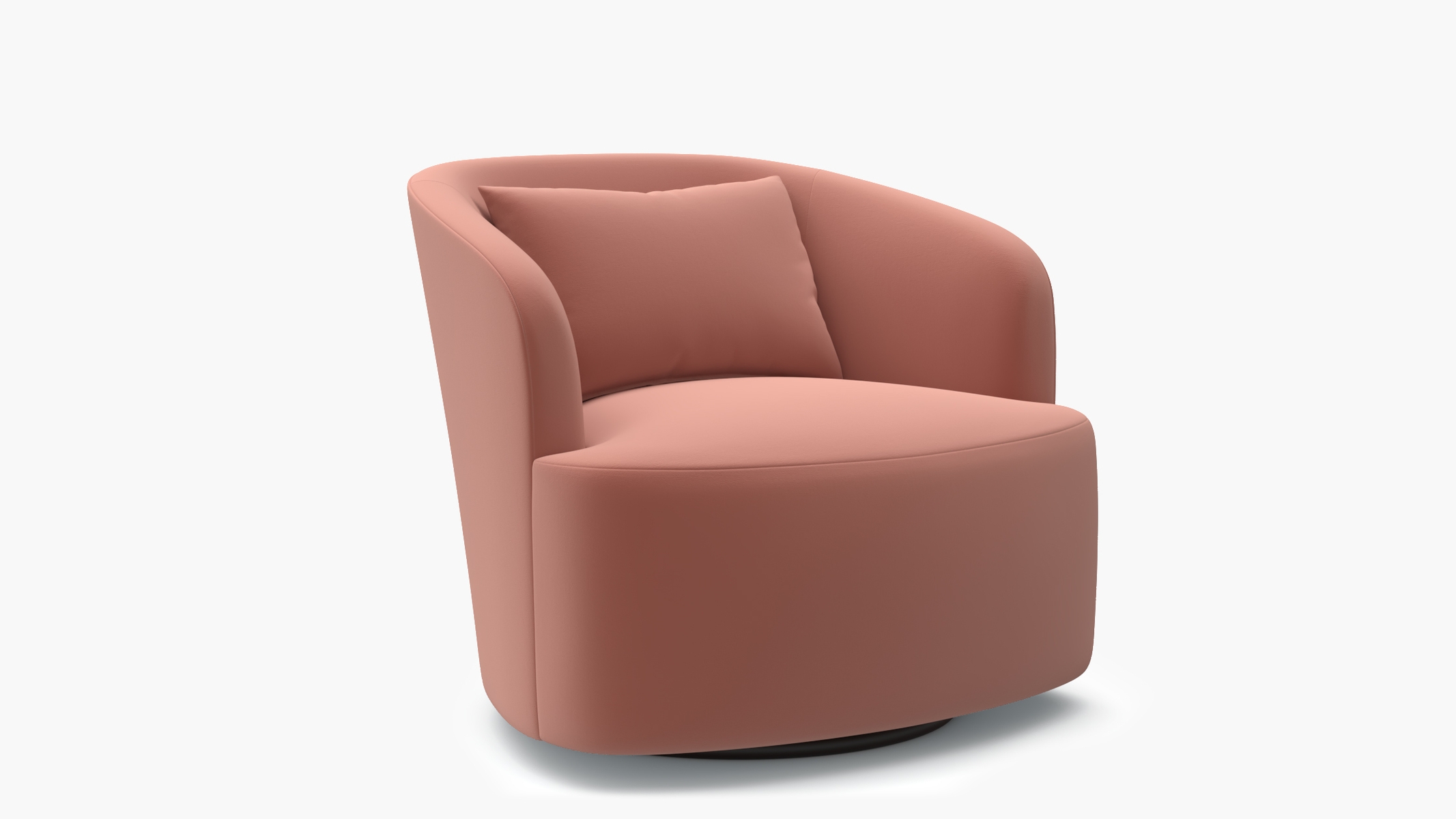 Deco Swivel Chair, Bloom Performance Plush Velvet - Image 1
