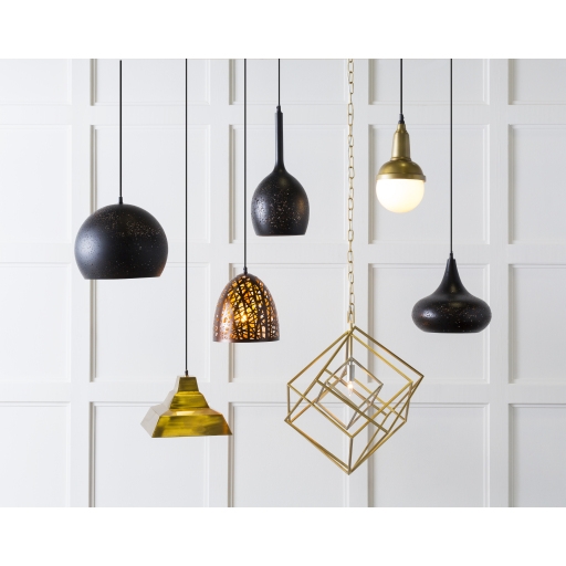 Garrison Metallic - Brass  12"L x 12"W x 9"H Pendant - Image 1