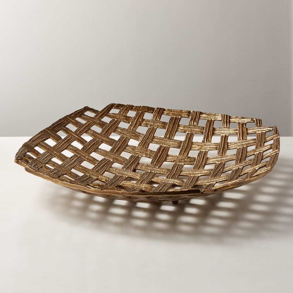 Bari Woven Metal Bowl - Image 0