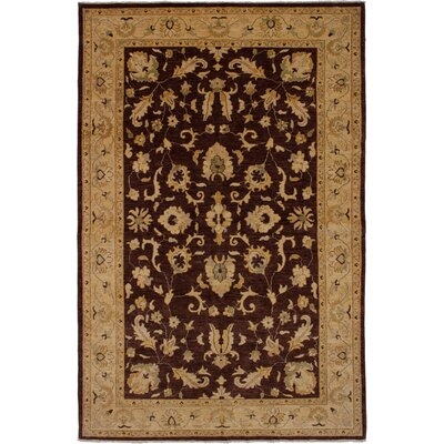 One-of-a-Kind Ohearn Hand-Knotted 2010s Chobi Beige/Brown 6' x 9'1" Wool Area Rug - Image 0