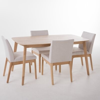 Tunis 5 Piece Dining Set with Straight Table Legs - Image 0