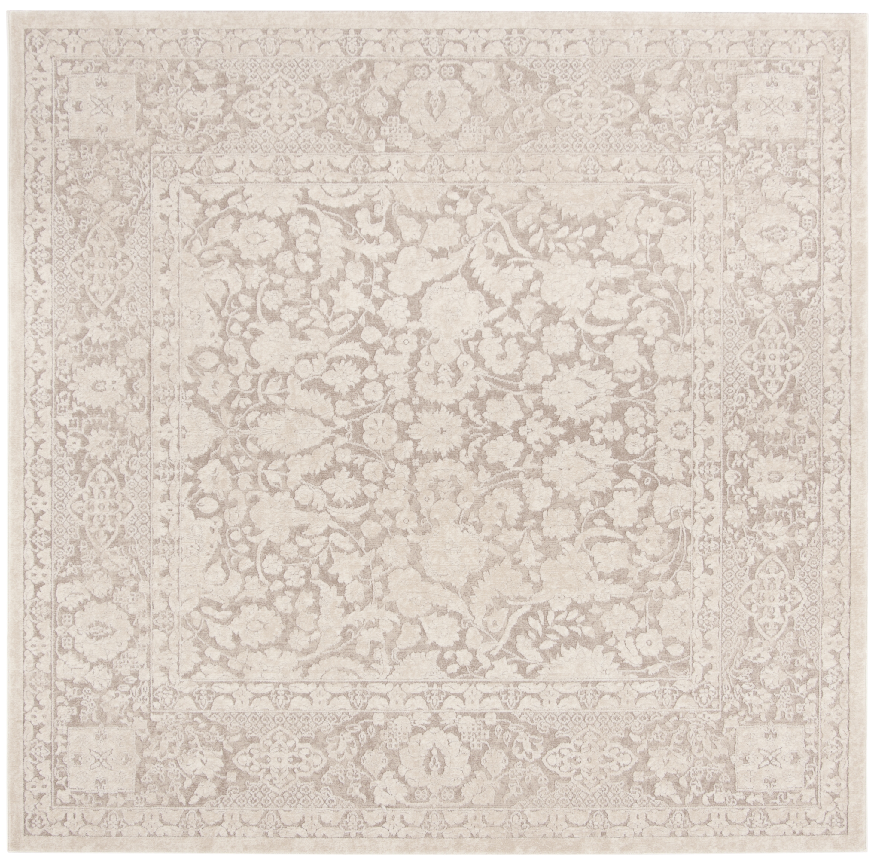 Arlo Home Woven Area Rug, RFT667A, Beige/Cream,  6' 7" X 6' 7" Square - Image 0