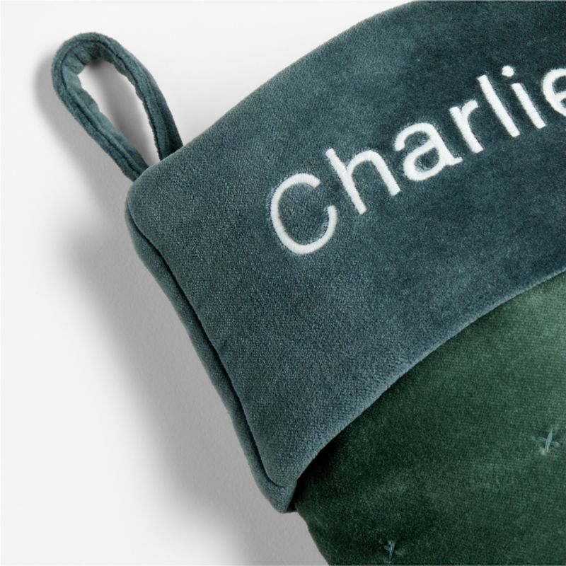 Wonderland Velvet Snowman Kids Christmas Stocking - Image 3