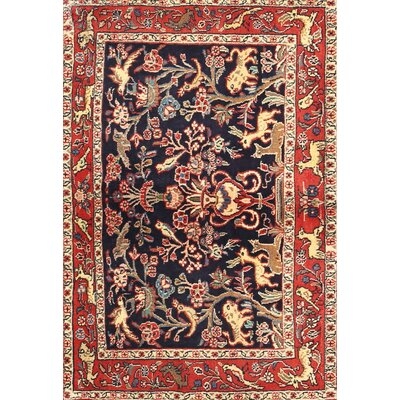 Oriental Wool Red/Brown/Beige Area Rug - Image 0