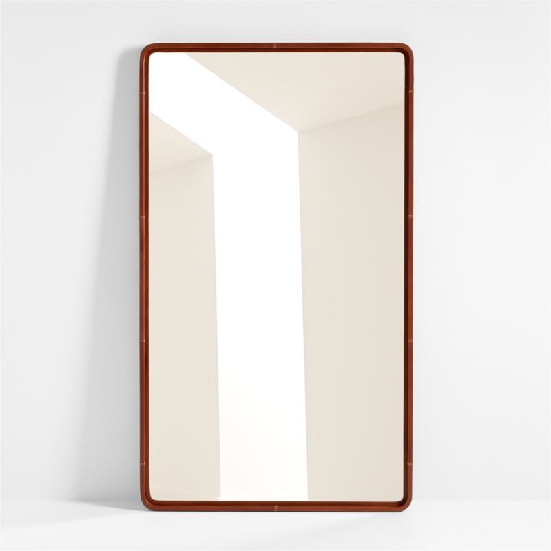 Shinola Runwell Brown Leather Mirror - Image 2