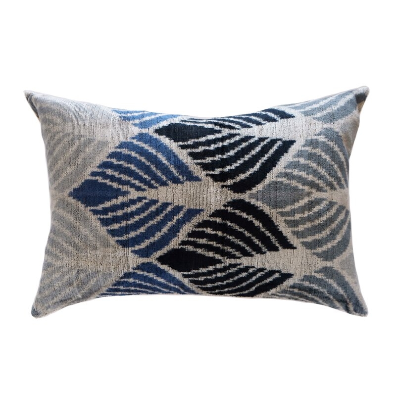 LOOMY Safran Rectangular Silk Pillow Cover & Insert - Image 0