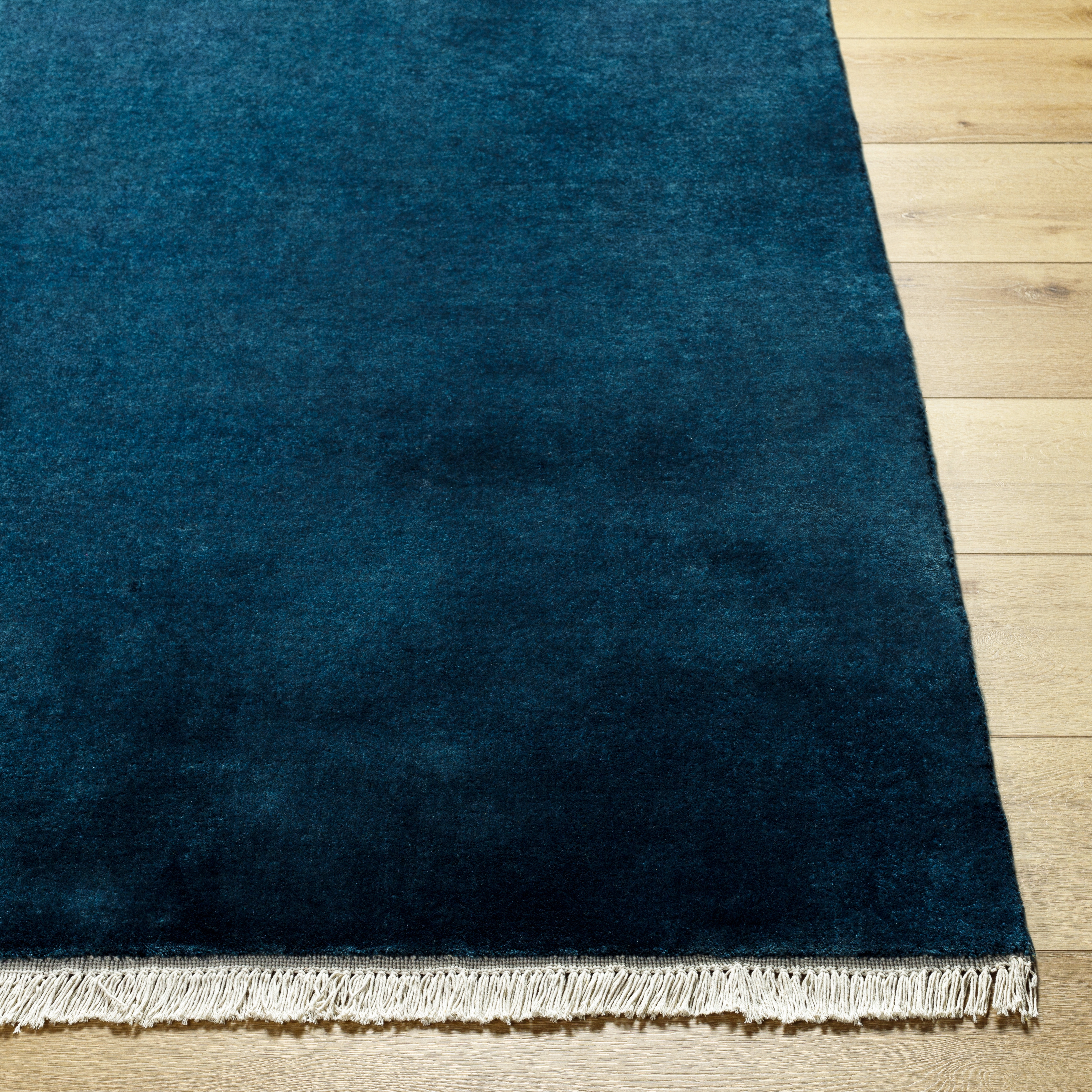 Evergreen Blue Indoor 2'6" x 8' Handmade Rug - Image 1
