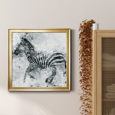 Zebra II-Premium Framed Canvas - Ready To Hang - Image 0