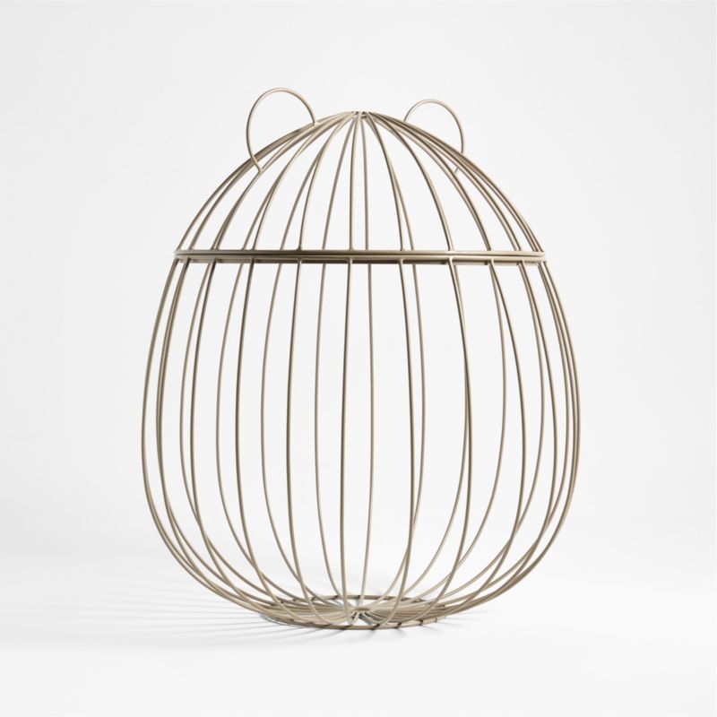 Metal Bear Shaped Stuffed Animal Storage Bin - Image 2