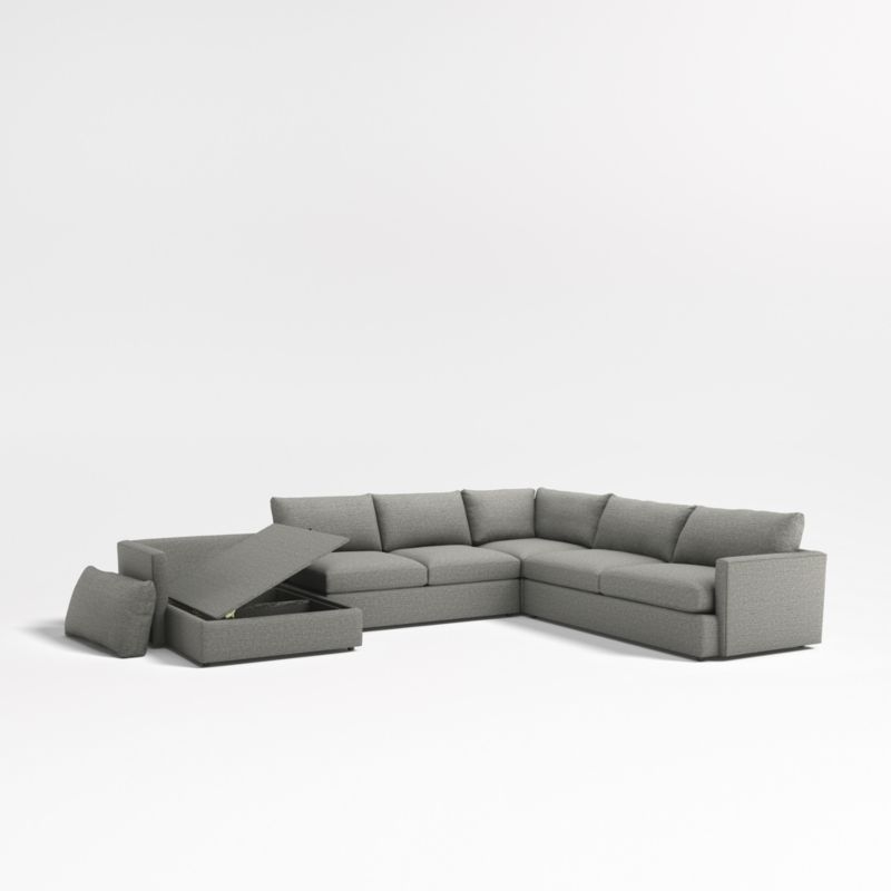 Lounge 4-Piece L-Shaped Sectional Sofa with Left-Arm Storage Chaise - Image 4