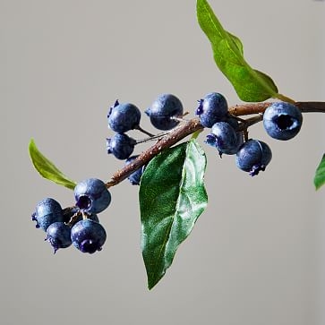 Faux Blueberry Branch, 36in - Image 1