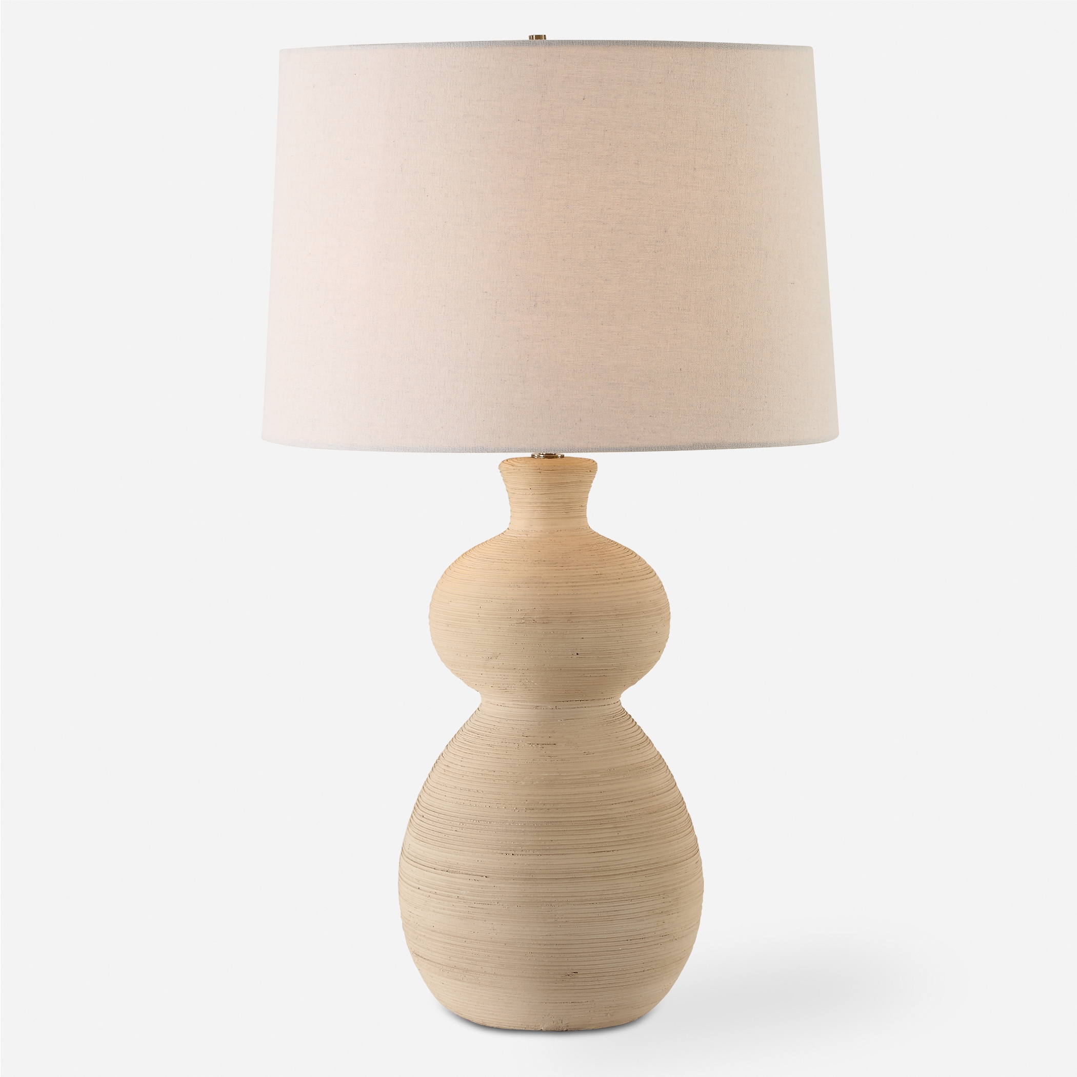 Pueblo Fired Clay Table Lamp - Image 0