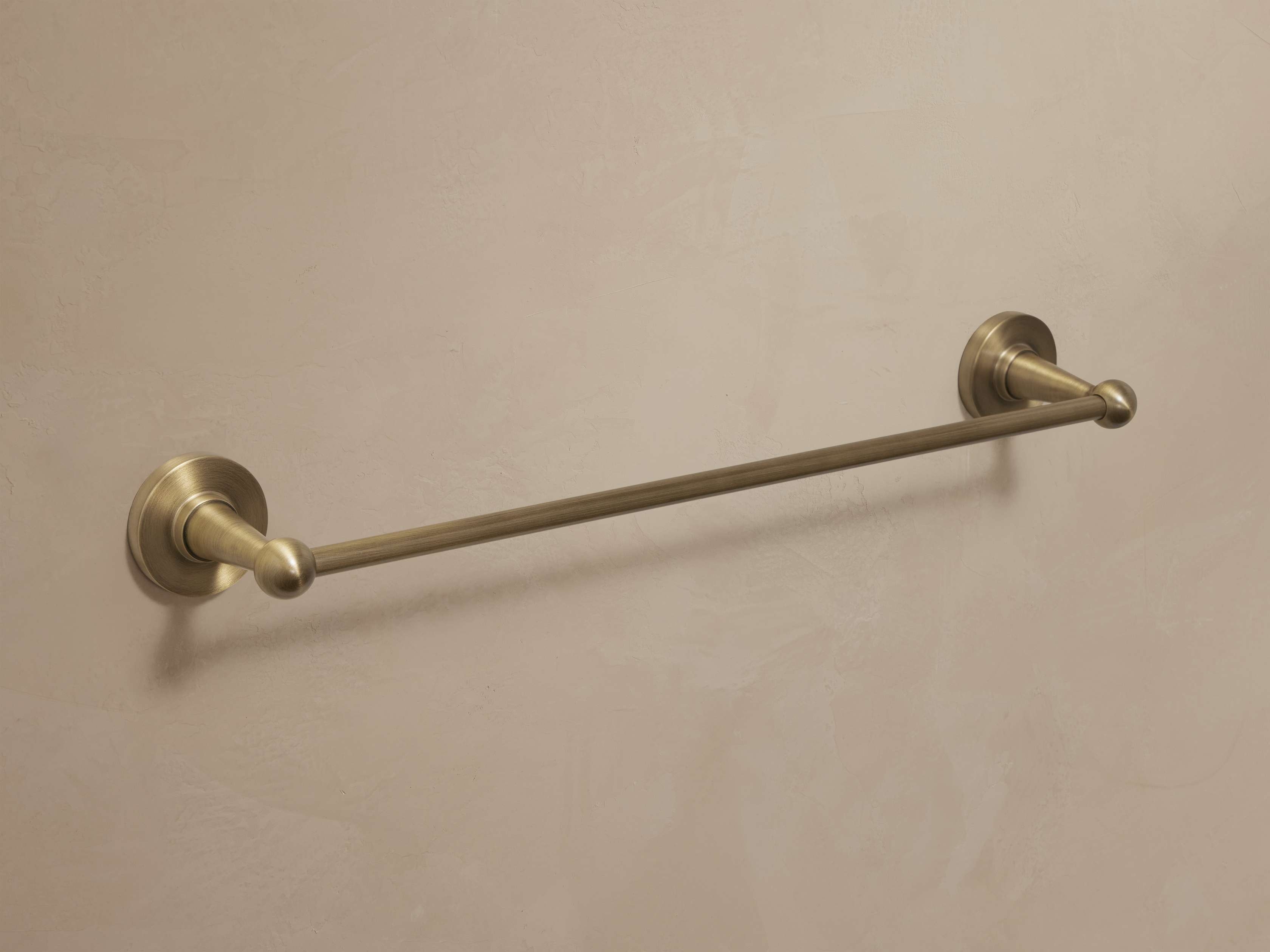 Fulton Towel Bar in Metal Brass  Antique/18" - Image 0