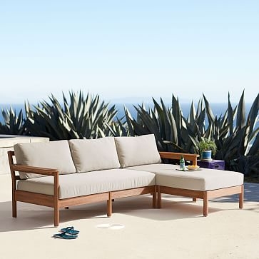 Playa Outdoor 92 in Reversible Sectional, Mast - Image 1