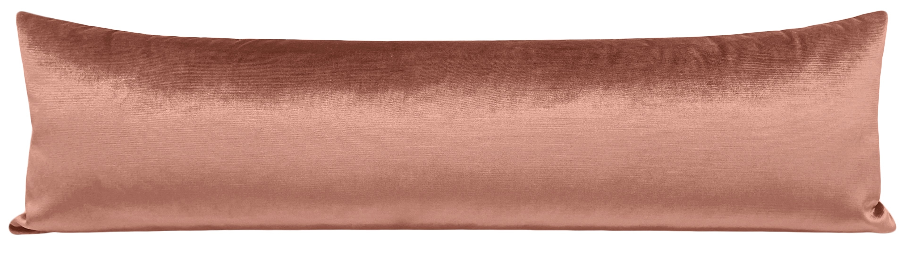 THE XL LUMBAR :: FAUX SILK VELVET // ROSE GOLD - 14" X 48" - Image 2