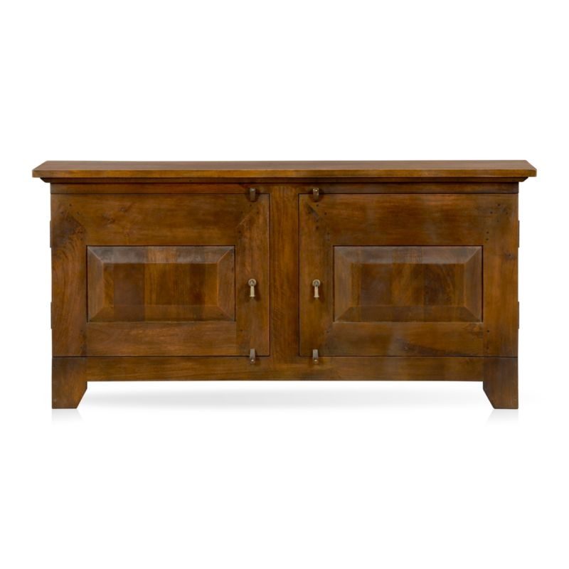 Basque Honey Brown Solid Wood Buffet - Image 1