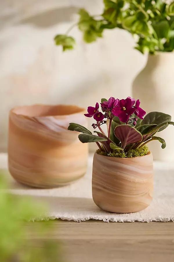 Marbled Glass Mini Planter - Image 0