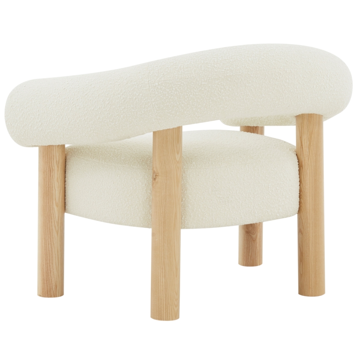 Carleigh Boucle Accent Chair - Ivory/Natural - Image 5