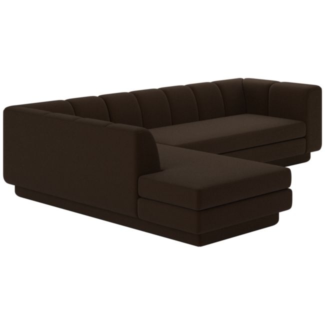 Yarrow 2-Piece L-Shaped Sectional Sofa with Left Arm  Porto French Roast - Image 0