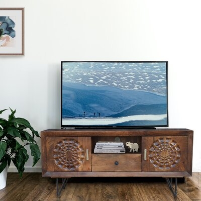 Boyne Aztec Solid Wood TV Stand for TVs up to 65" - Image 0
