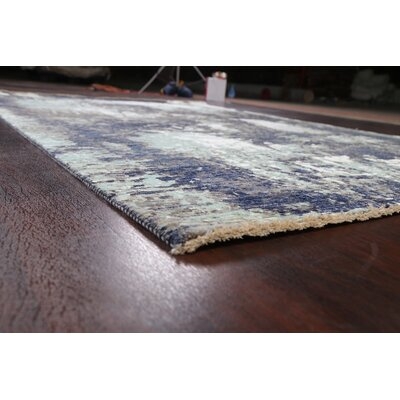 Vegetable Dye Modern Abstract Oriental Area Rug Hand-Knotted 6X9 - Image 0